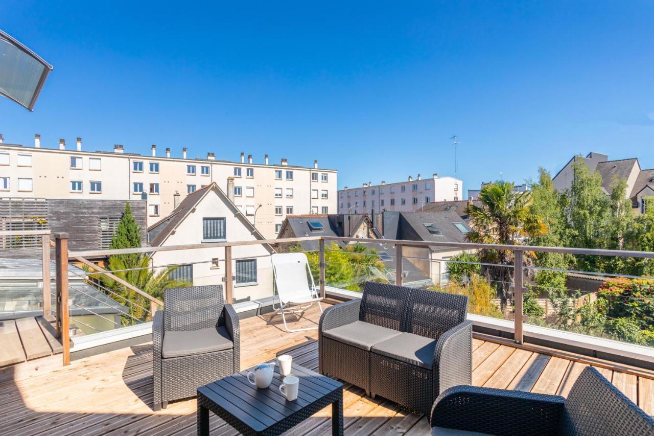 Teranga - Studio Avec Grande Terrasse Dans Rennes Exteriér fotografie