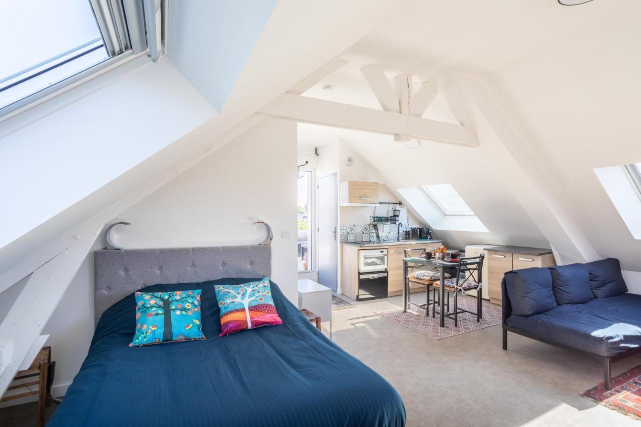 Teranga - Studio Avec Grande Terrasse Dans Rennes Exteriér fotografie
